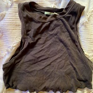 Black crop top